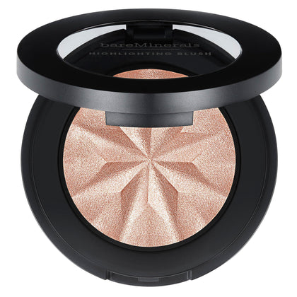 bareMinerals front compact view showing Opal Glow blush highlighting sheen