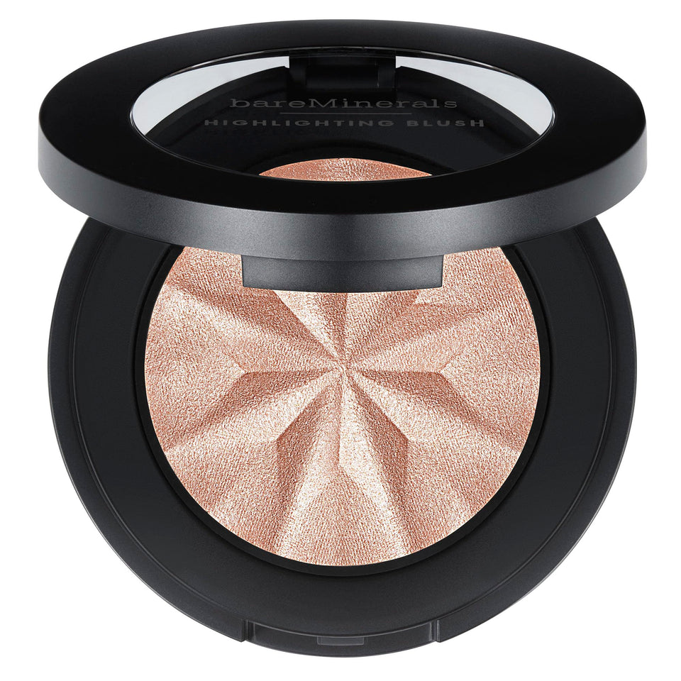 bareMinerals front compact view showing Opal Glow blush highlighting sheen