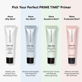 bareMinerals in a makeup bag ready for on-the-go touch ups and lasting wear