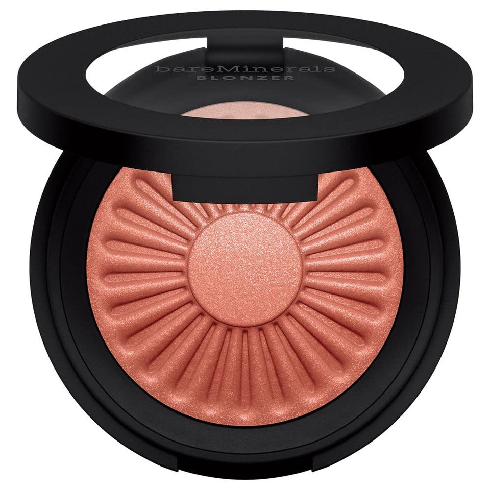 bareMinerals front pan of Kiss of Copper showing rosy-bronze shade and finish
