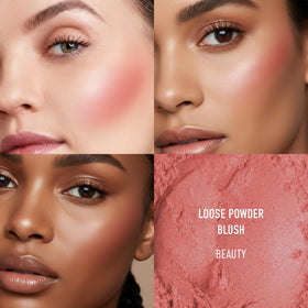 bareMinerals loose powder close-up texture demonstrating silky blendability