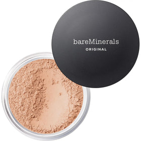 bareMinerals front packaging showing lightweight powder and benefits