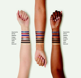 bareMinerals Onyx held in hand to show compact size and portability
