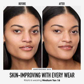 bareMinerals open sifter top view showing easy dispensing and travel-friendly benefit