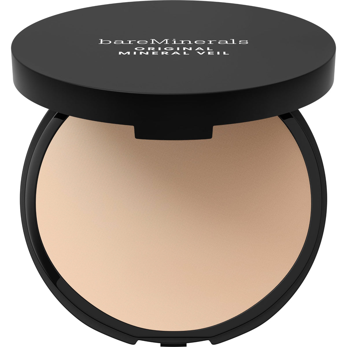bareMinerals compact front view showing sleek packaging and convenient size benefit