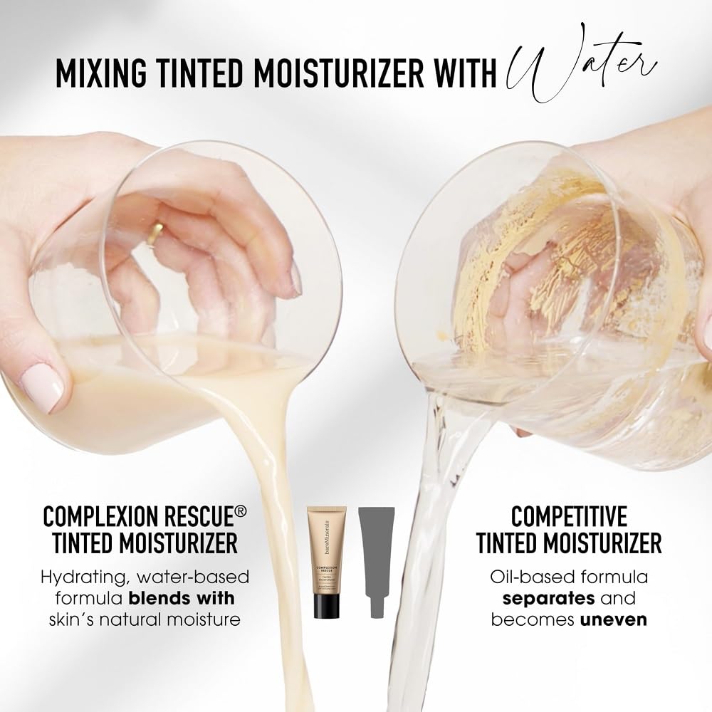 bareMinerals 1.18 oz tube held in hand showing actual product size
