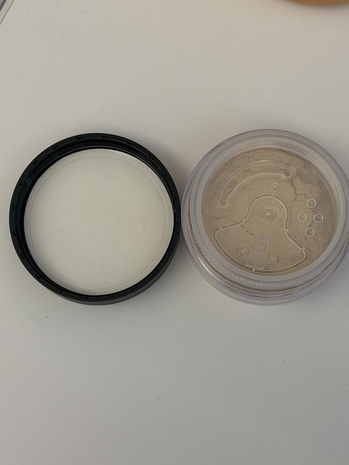 bareMinerals SPF 15 label detail indicating mineral sun protection
