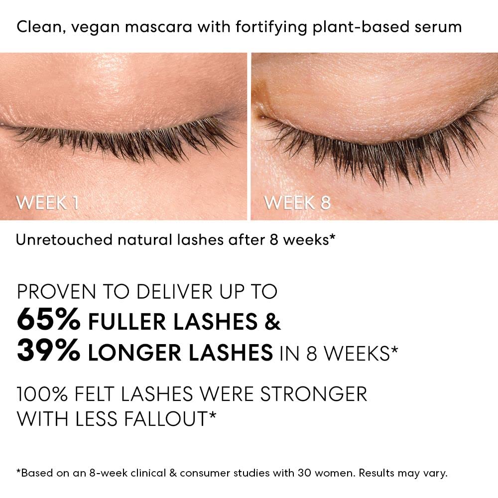 bareMinerals mascara texture on wand demonstrating smooth, buildable formula