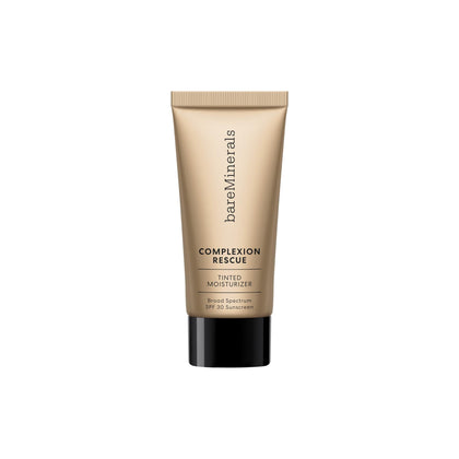 bareMinerals travel-size tube front view showing compact convenience and SPF benefit