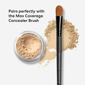 bareMinerals swatch on skin showing luminous brighten effect benefit