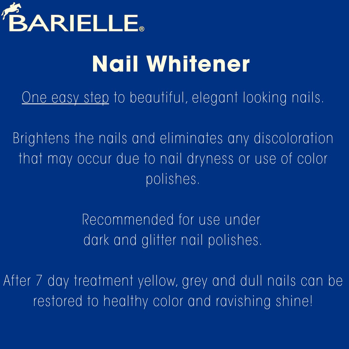 Barielle before and after nail swatch showing brighter nails