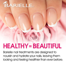 BARIELLE bottle on vanity illustrating everyday nail care benefit