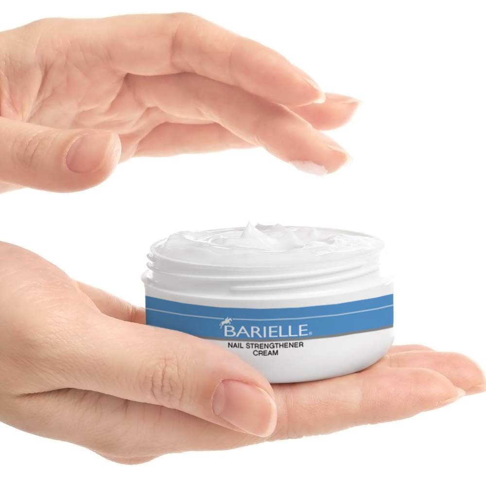 BARIELLE being applied to nail and cuticle demonstrating targeted conditioning