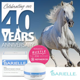 BARIELLE on bathroom counter in lifestyle setting promoting daily routine use