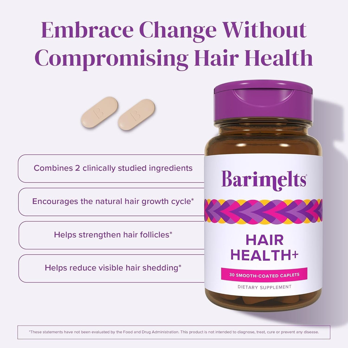 BariMelts caplet next to ruler for clear size and dosage clarity