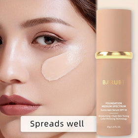 BARUBT foundation worn during workout for sweat-resistant coverage