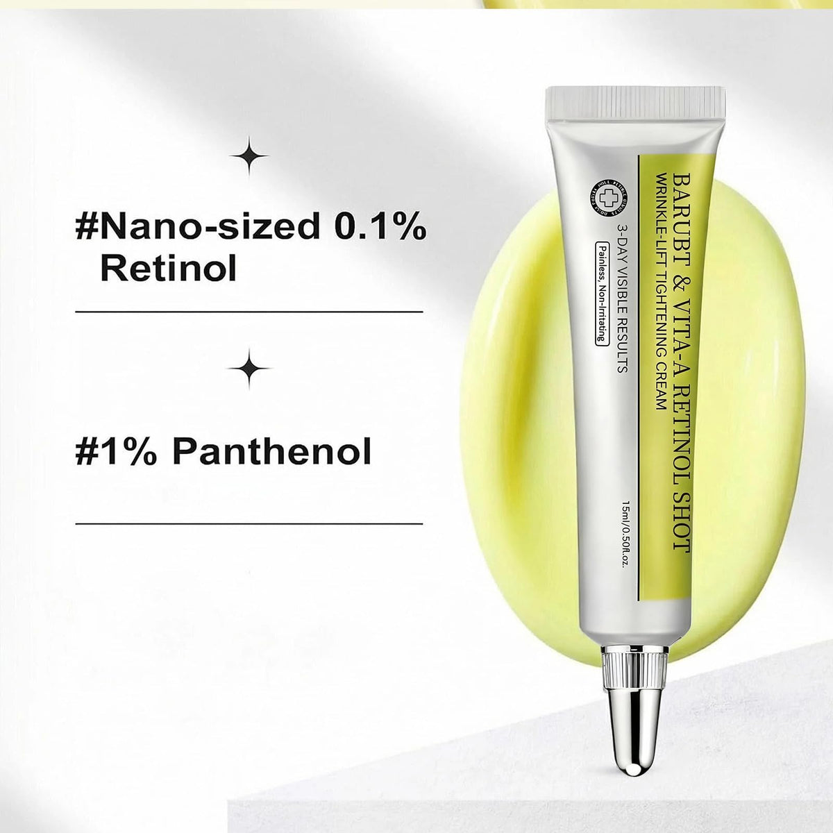 BARUBT serum texture drop closeup highlights smooth absorption benefit