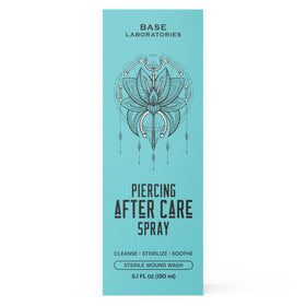 BASE LABORATORIES product label and ingredient list to show saline-based, fragrance-free formula