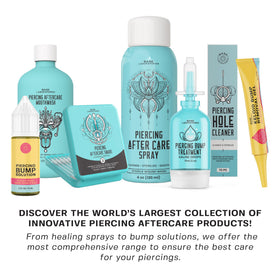 BASE LABORATORIES bottle on bathroom counter to show daily aftercare use