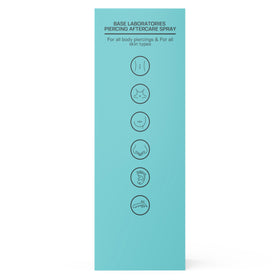 BASE LABORATORIES bottle next to bathroom items depicting easy integration into routine