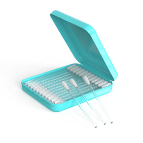 BASE LABORATORIES swab beside coin for size and portability