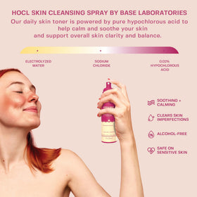 BASE LABORATORIES spray mist in use demonstrating fast, even coverage