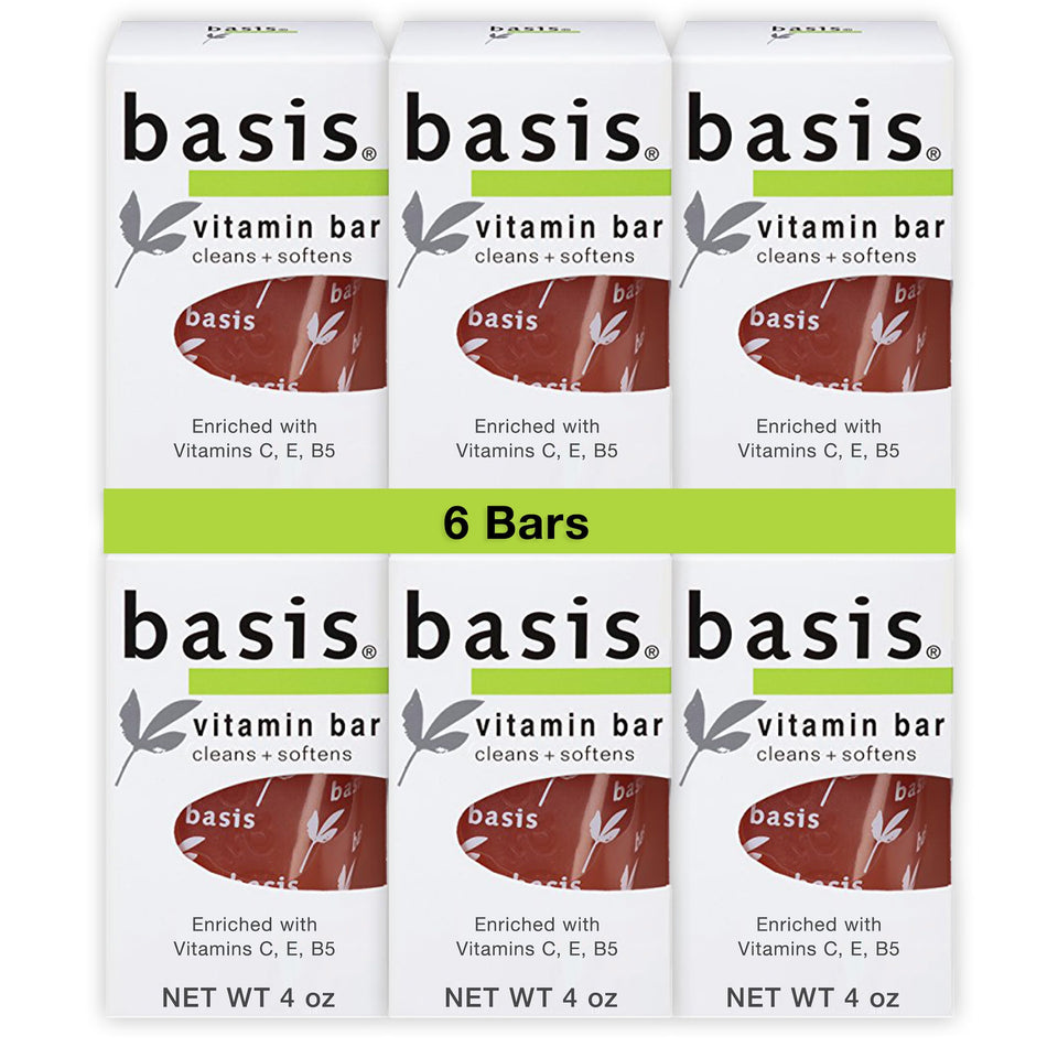 Basis vitamin bar front packaging showing product and brand benefits