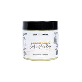 Bask & Lather front jar showing label and 6 oz size for clear identification and appeal
