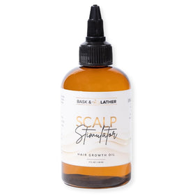 Bask & Lather front label bottle showing product name and 4 fl oz size benefit