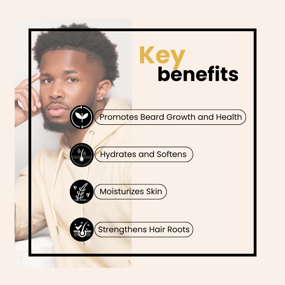 BASK & LATHER beard oil being massaged into beard to reduce frizz