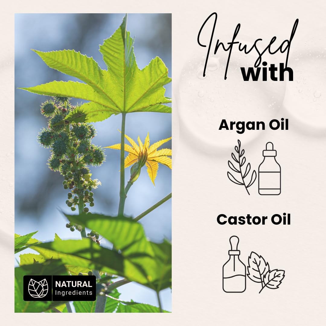 BASK & LATHER castor oil ingredient shot highlighting nourishing benefit