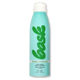 Bask front packaging showing spray bottle and SPF information for easy identification and use