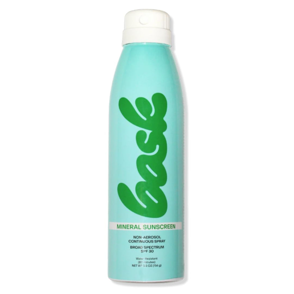 Bask front packaging showing spray bottle and SPF information for easy identification and use