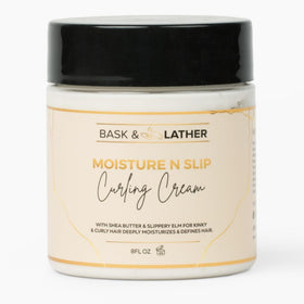 BASK & LATHER front jar view showing label and size for easy purchase