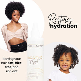 BASK & LATHER product texture with aloe and avocado ingredients visible