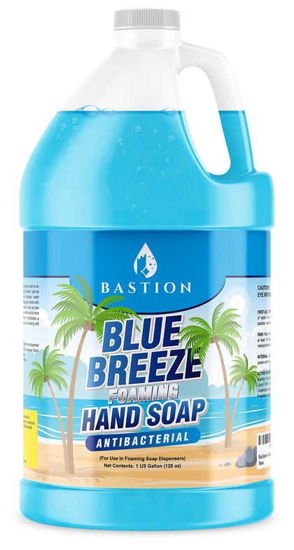 Bastion front label on gallon bottle showing product identity and value
