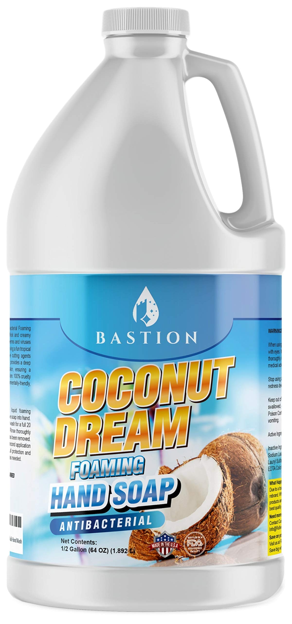 Bastion front jug view showing product and size benefits