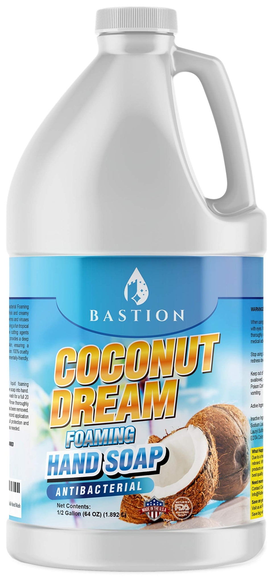 Bastion front jug view showing product and size benefits