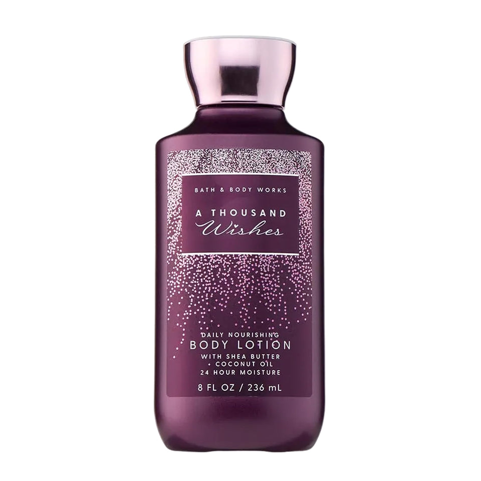 Bath & Body Works front bottle showing label and size for clear product ID and shelf appeal