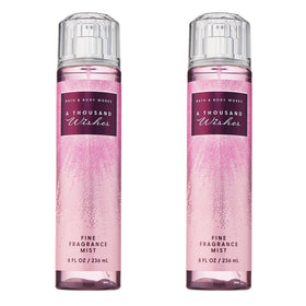 Bath & Body Works front packaging showing two A Thousand Wishes bottles and sparkle