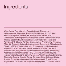 Bath & Body Works packaging recycled plastic label highlighting sustainable material benefit