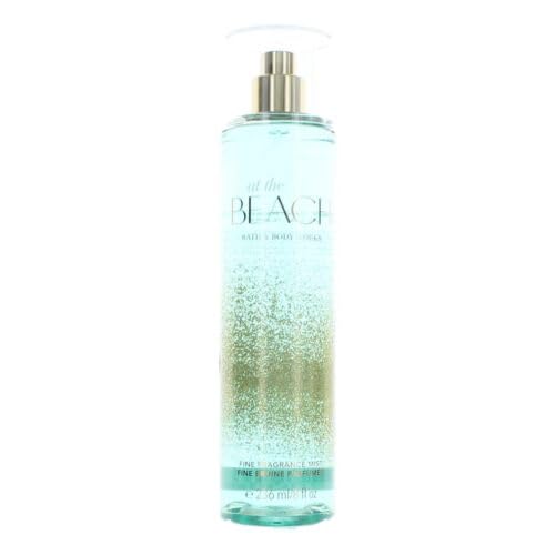 Bath & Body Works bottle front view showing label and quick-spray beachy scent