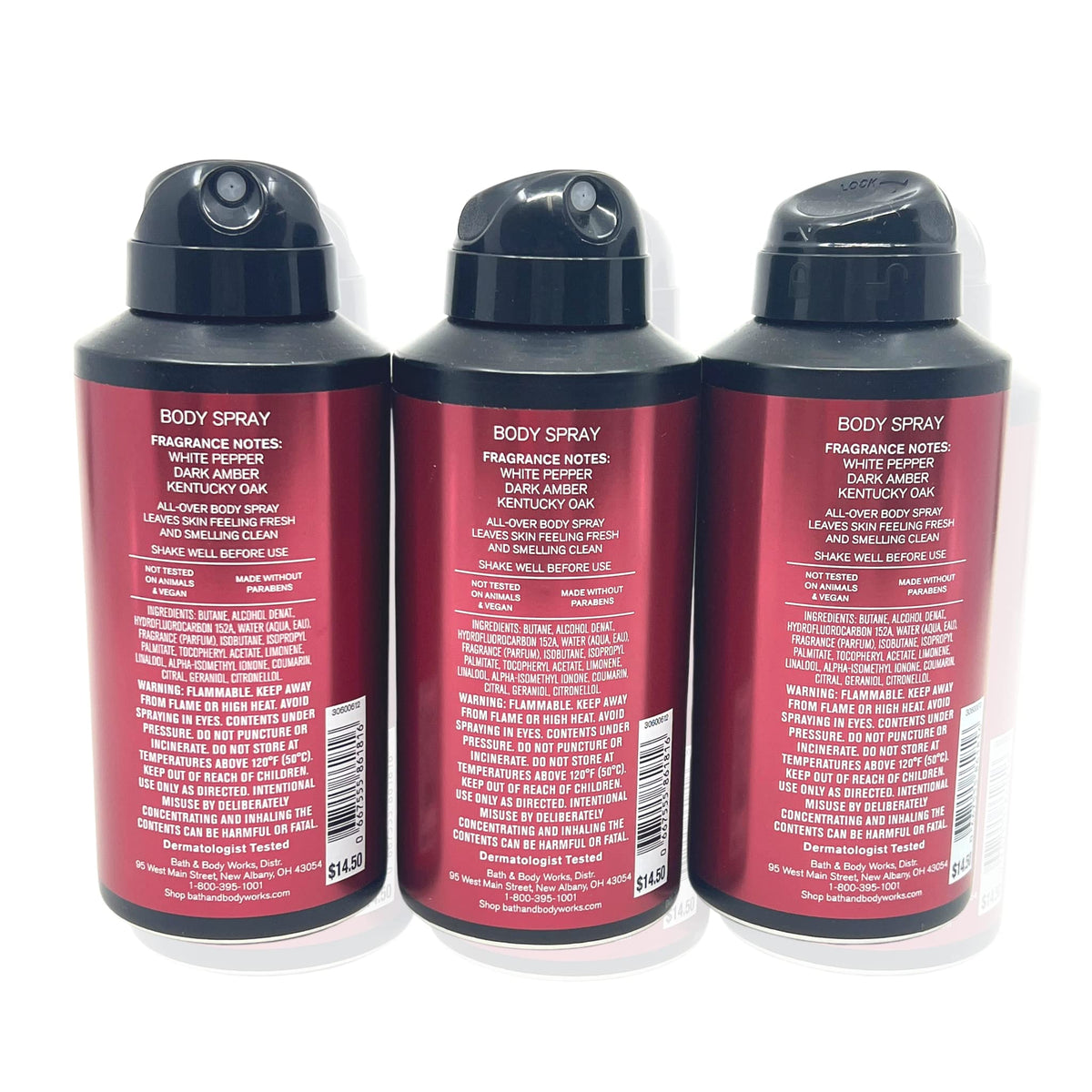 Bath & Body Works Bourbon close-up of nozzle and texture, highlights easy precise application