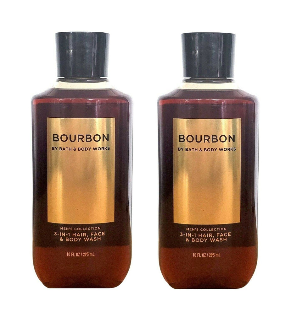 Bath & Body Works Bourbon front bottle view showing label and rich scent appeal