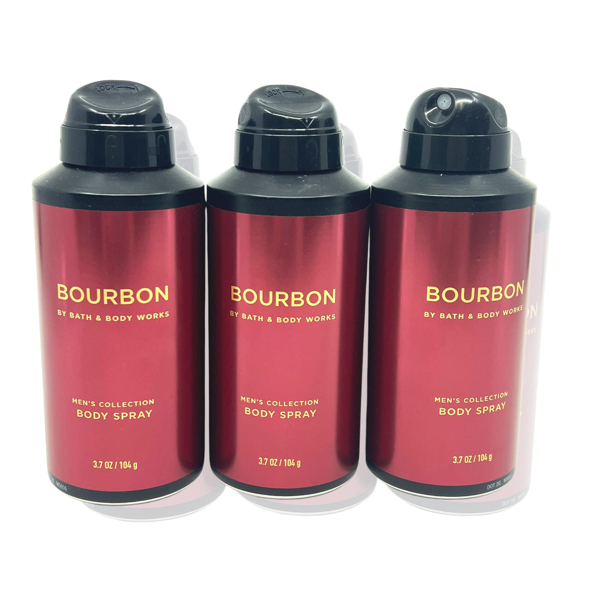 Bath & Body Works Bourbon front packaging showing label and 3.7 oz size, conveys confidence