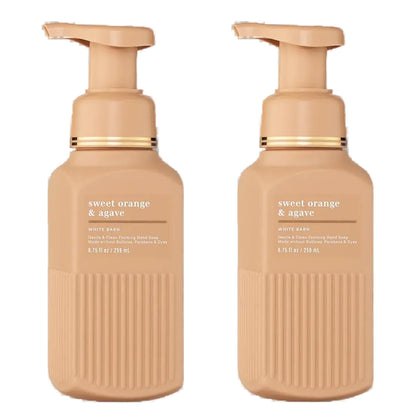 Bath & Body Works front packaging of foaming hand soap showing bottle and label benefits