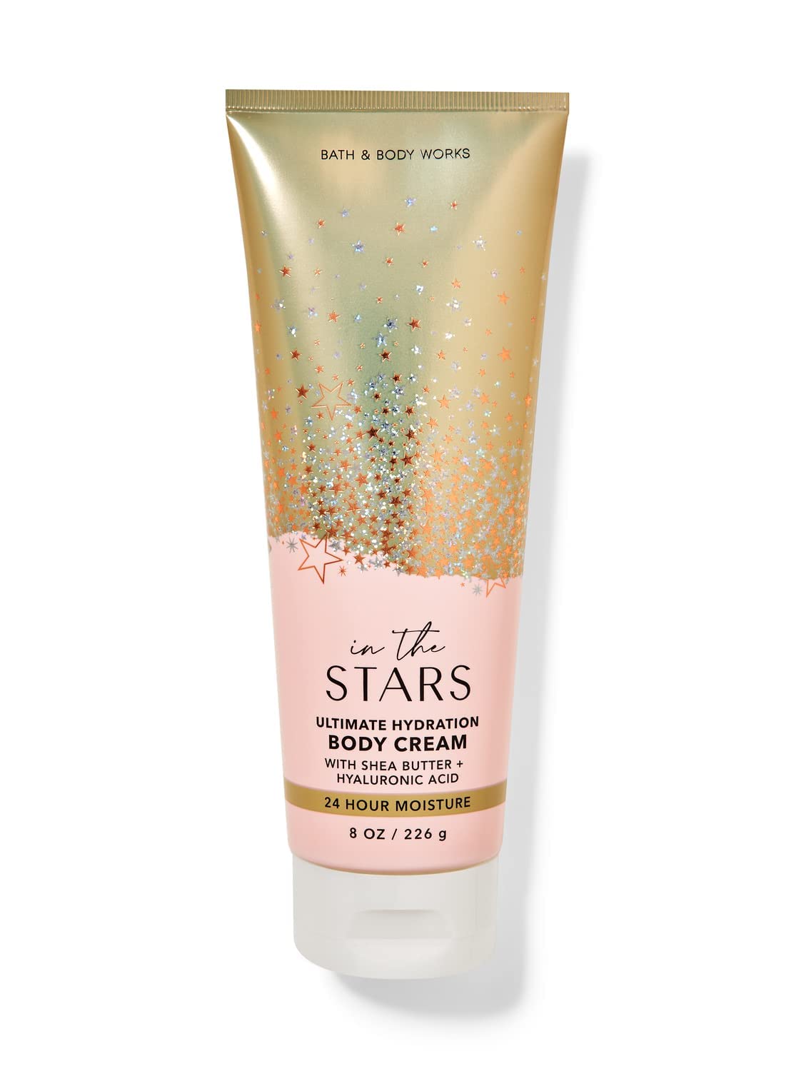 Bath & Body Works cream close-up texture swirled on fingertip for rich moisture benefit
