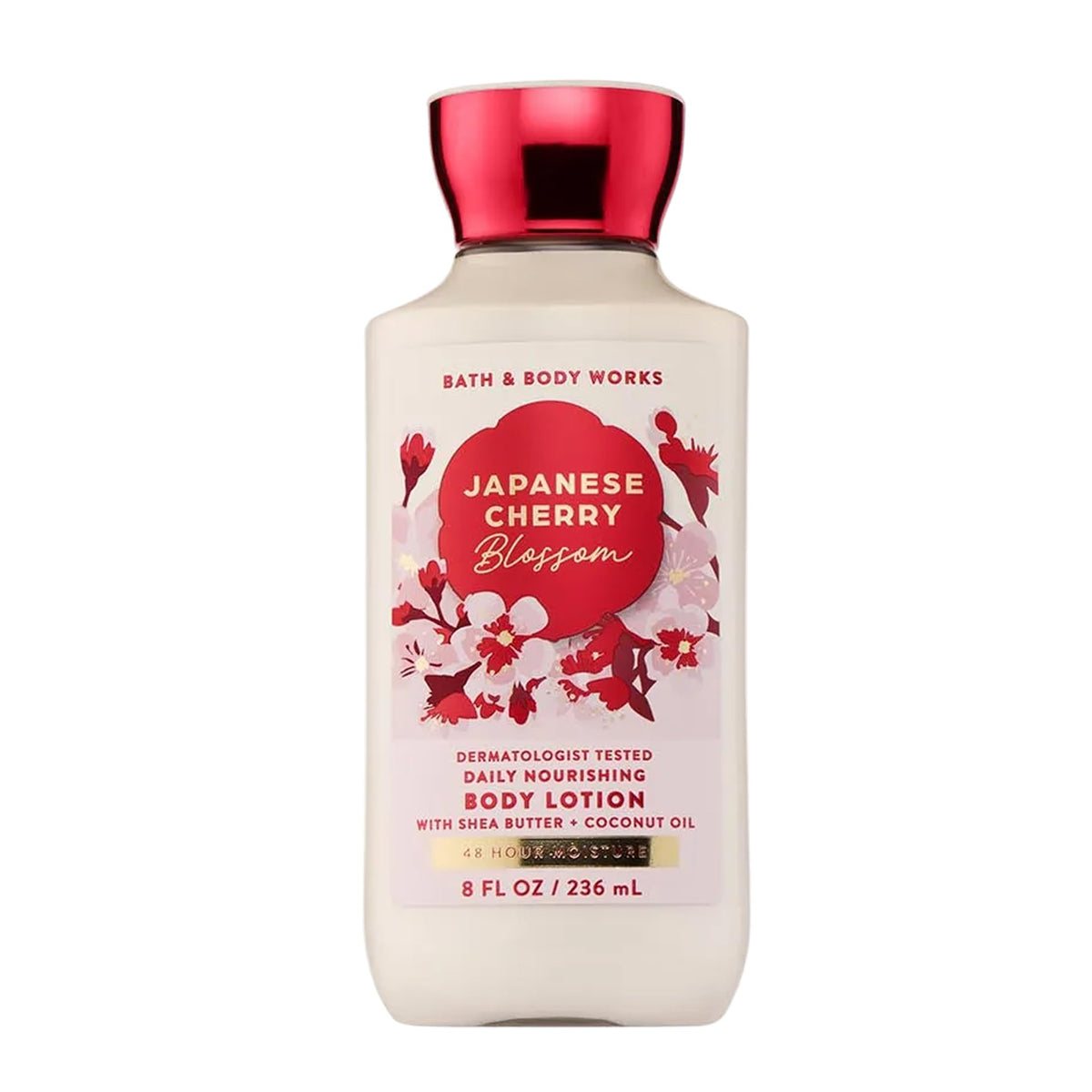 Bath & Body Works front bottle showing product and sizing benefit