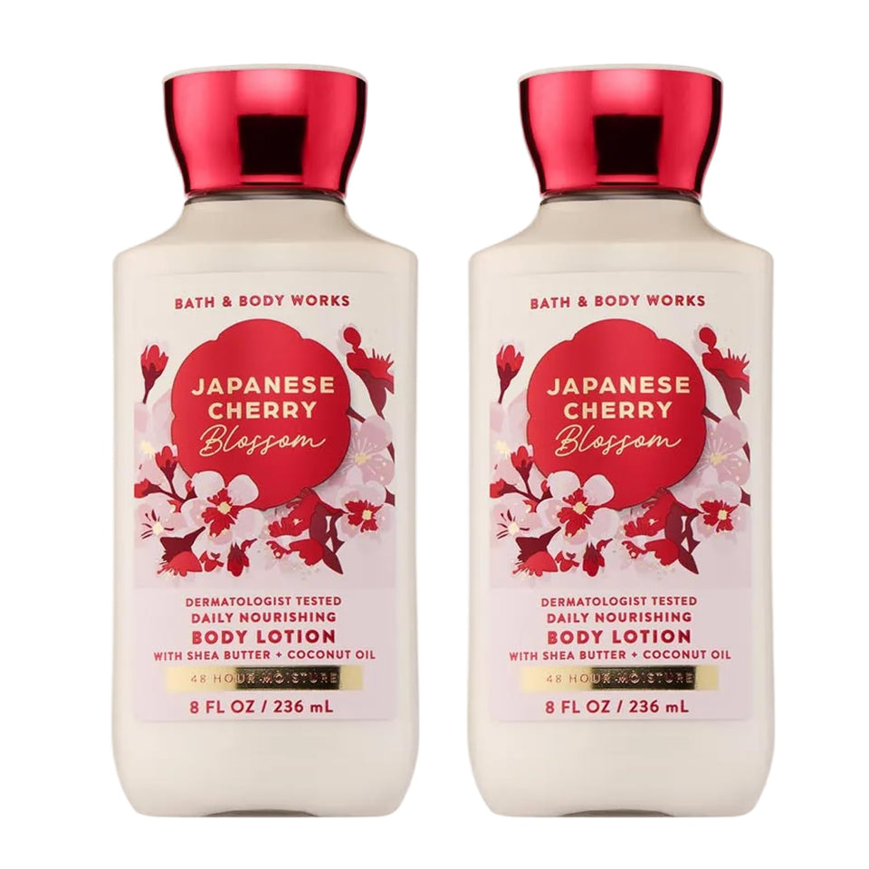 Bath & Body Works front packaging showing two 8 fl oz bottles and fragrance