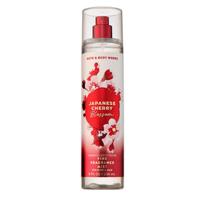 Bath & Body Works front packaging showing bottle and floral label benefits scent
